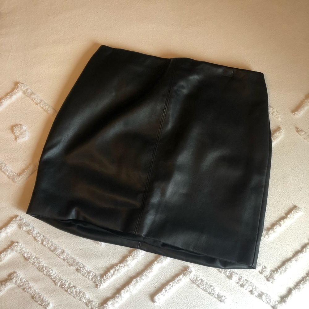 Black Leather Hollister Skirt